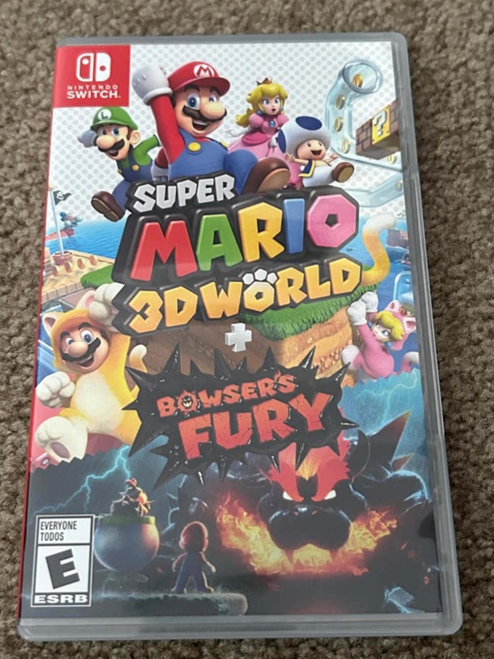Nintendo Super Mario 3D World + Bowser's Fury — White & Multicolor Cover